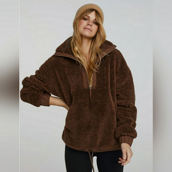 🌟SEE NEW LISTING🌟🎉HP!🎉🍯Varley Appleton•Deep Turmeric Honey Tan Sherpa Teddy - Picture 2 of 10